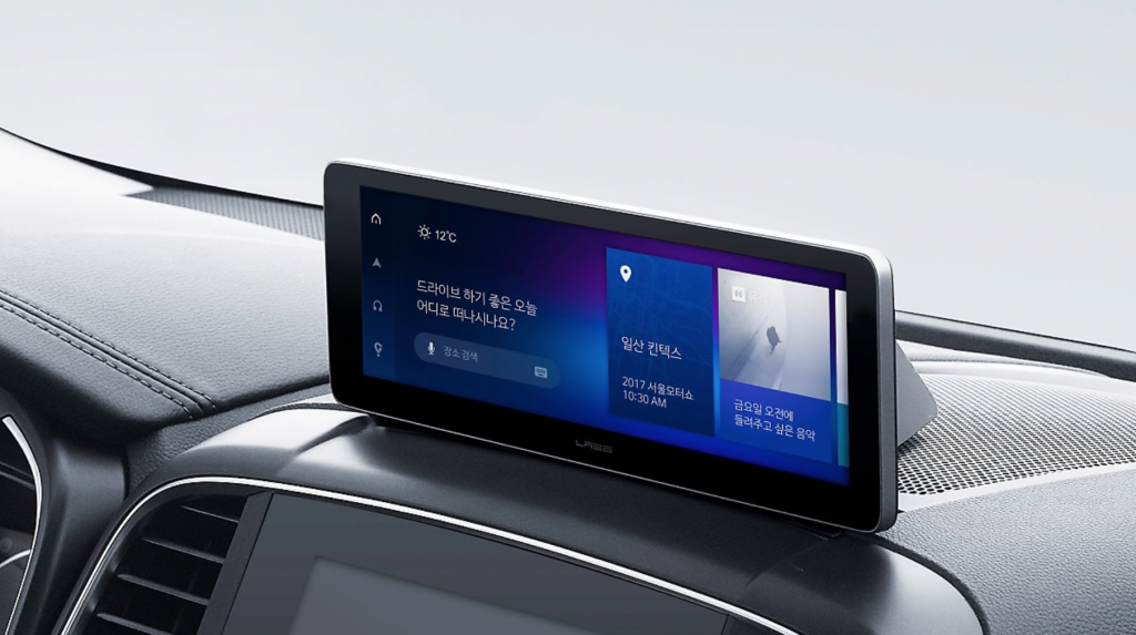 Naver, the country's first IT firm with level-three autopilot technology, has recently unveiled a prototype of its In-Vehicle Infotainment platform, known as IVI, which operates on a voice assistant-based user interface. (image: Naver)