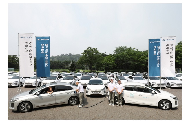 Leading automaker Hyundai has attempted to meet the demand for charging stations by implementing its existing electric car supply policy nationwide.(Image:Kobiz Media) 