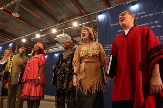 United Nations Singers Perform Near DMZ to Promote Peace
