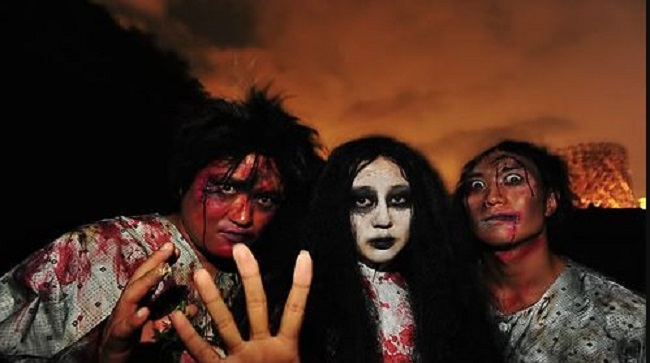 At the entrance to the city will be a "Madame Zombie's Makeup Salon" where presumably Madame Zombie will be more than happy to turn people into zombies with nothing more than a brush and a flick (hopefully). (Image: Yonhap)