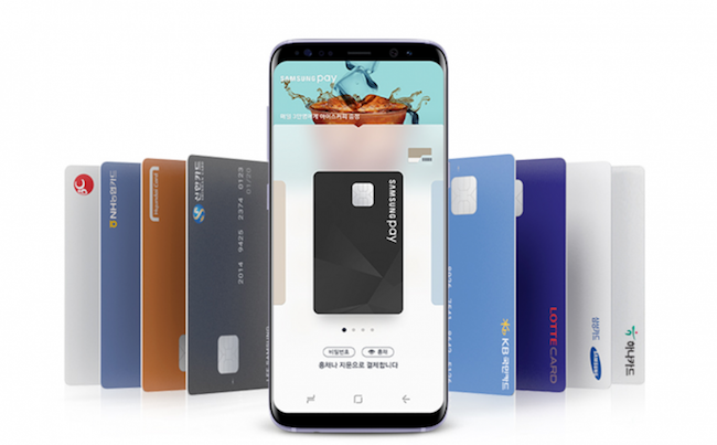 Samsung Electronics Co.'s mobile payment service has hit 10 trillion won (US$8.76 billion) in accumulated transaction volume in South Korea, the company said Sunday. (Yonhap)