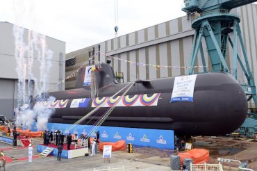 Navy Launches New 1,800-ton Submarine