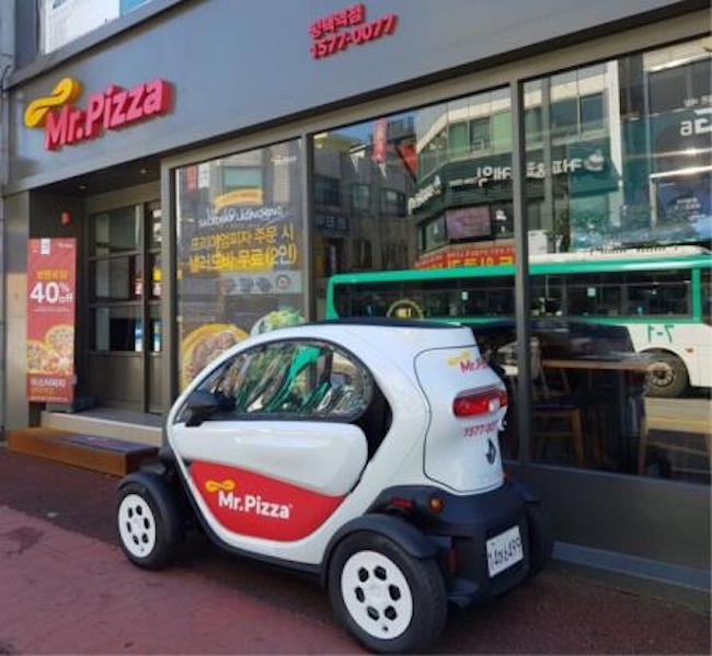 Mr. Pizza to Deliver Using Renault Samsung Twizy at Select Locations
