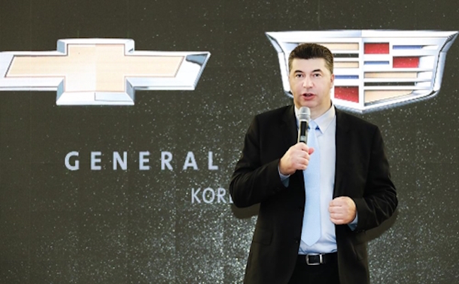GM Korea President Kaher Kazem addressed concerns regarding a possible pullout from South Korea at the company's headquarters in the Bupyeong District of Incheon on September 6. (Image: GM Korea)