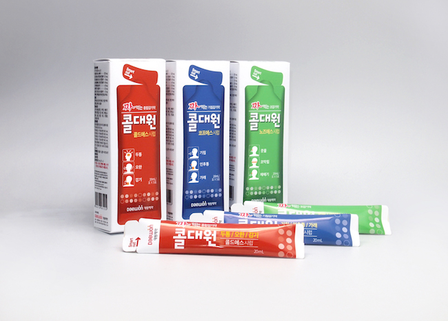 Another company that has found success off the beaten track is Daewon Pharmaceutical with its Cole Dae Won “squeeze” cold medicine. (Image: Daewon Pharmaceutical)