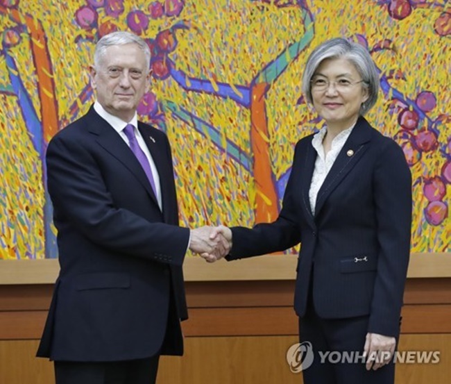 Mattis Pledges Prior Consultation with South Korea in Dealing with North Korea