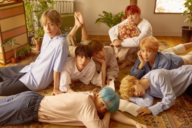 The seven-member band ranked 14th among the ‘most influential celebrities on social media’ according to the periodical, with Beyonce coming out on top. (Image: Big Hit Entertainment)