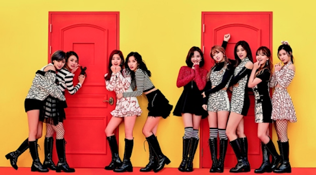TWICE's single was pre-released on streaming service Line Music on October 13, where its rise to the top of charts served as a preview for the pop group's official release. (Image: Yonhap)