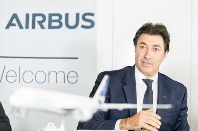 The head of Airbus Group Asia-Pacific, Pierre Jaffre, said during the media briefing, “Our South Korean operations fulfill the aspects of technical expertise, quality and punctuality that are in accordance with Airbus's strict standards.” (Image: Yonhap)