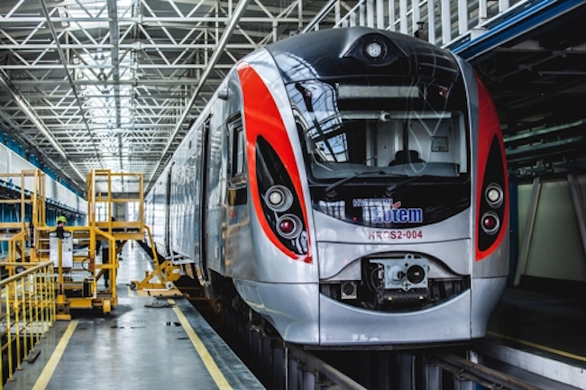 Hyundai Rotem Co., the train manufacturing affiliate of Hyundai Motor Group, said Wednesday it has won a 65 billion won (US$60 million) maintenance order for 90 subway trains in Ukraine. (Image: Yonhap)