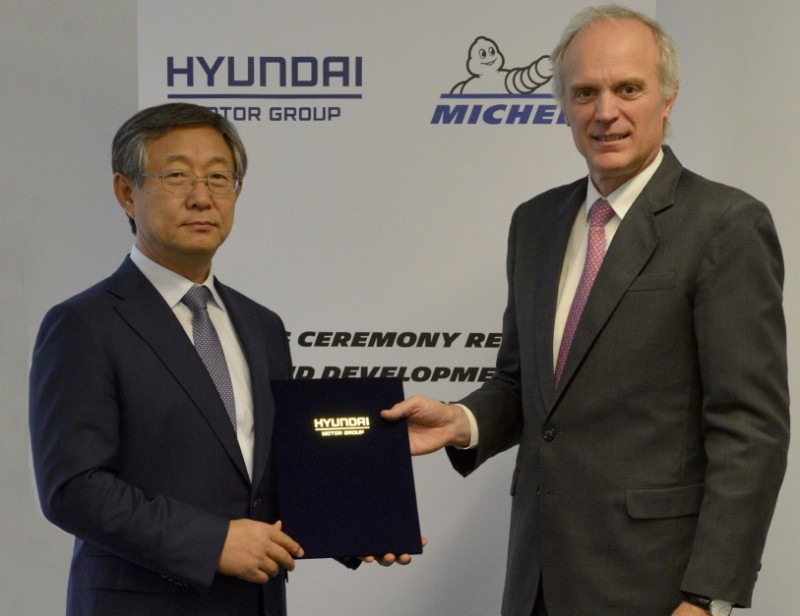 Hyundai Motor Ties Up with Michelin for EV Tires
