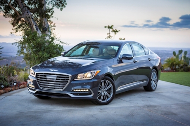 The Genesis G80 and G90 sedans earned the highest safety rating from the Insurance Institute for Highway Safety (IIHS) for the year of 2018, Hyundai Motor said Thursday. (Image: Hyundai Genesis)