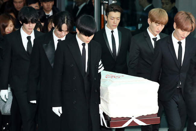 Funeral Held for Late K-pop Star Kim Jong-hyun