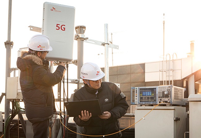 The investment plans for 5G networks are expected to follow in the footsteps of investment projects for the current LTE networks. (Image: SKT)