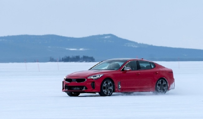 Kia Motors Corp., South Korea's second-biggest carmaker by sales, said Friday it has released a teaser clip of its Stinger fastback sports sedan on YouTube, adding that the full commercial will appear during the Super Bowl early next month. (Image: Kia)