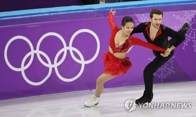 S. Korea’s Ice Dance Team Places 16th in Short Dance
