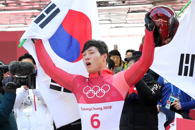 Skeleton racer Yun Sung-bin's 1st and 2nd performances ranked second in terms of revenue generation. Sales of the seven product categories increased by 33 percent. (Image: Yonhap)