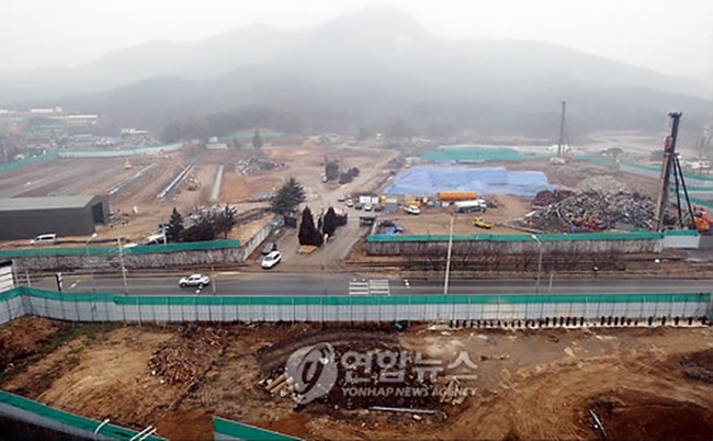 The site of former U.S. military base Camp Sears in Uijeongbu, north of Seoul (Image: Yonhap)