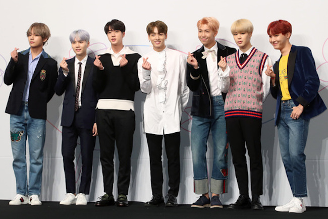 K-pop boy band BTS topped Amazon's album pre-order list, its agency said Thursday. (Image: Yonhap)