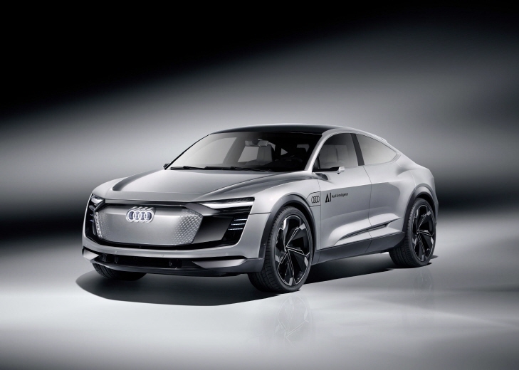 Audi Elaine is an electric-powered SUV coupe that will allow for highly automated motoring even without a driver on board. (image: Audi Korea)