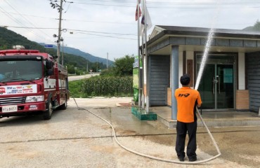 Gangwon Firefighters Cool Roads with 530 Tons of Water