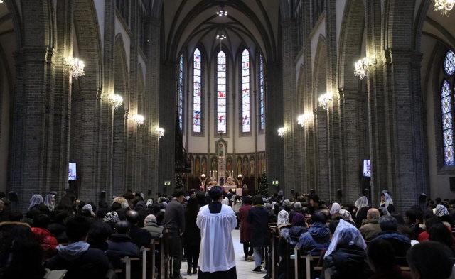 Myeongdong Cathedral in Seoul. (image: Yonhap)