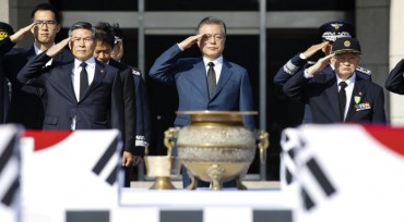 S. Korea Holds Ceremony for Repatriation of 64 War Remains