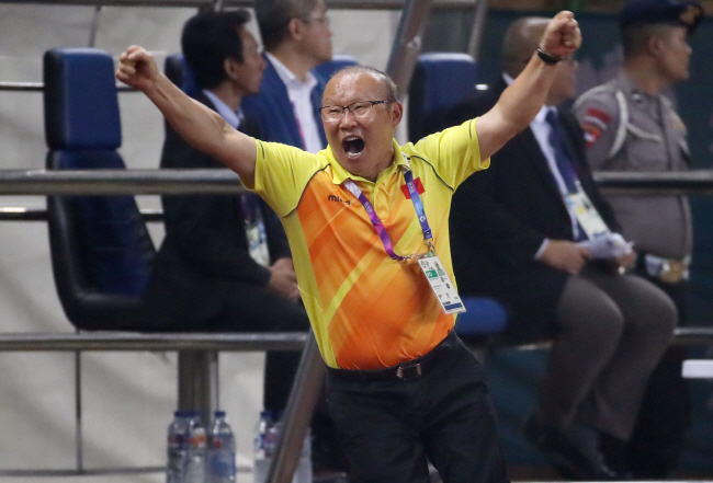 The head coach of Vietnam's national football team Park Hang-seo. (Yonhap)