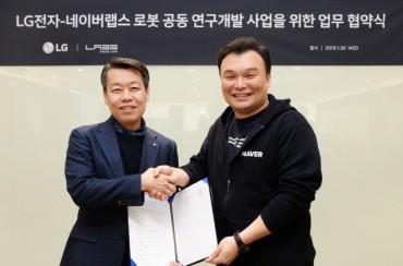LG Electronics, Naver Sign MOU on Robot R&D