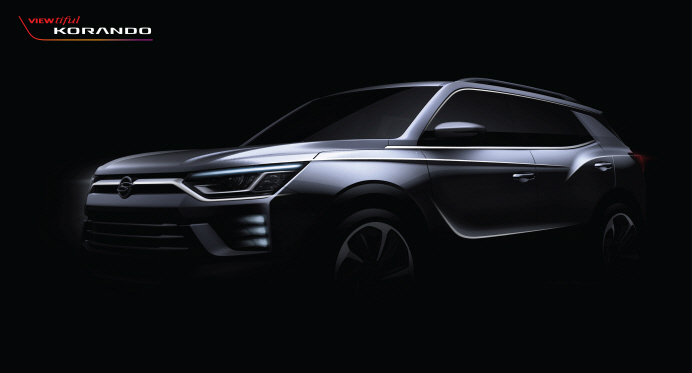 A teaser image of SsangYong Motor's new Korando SUV. (image: SsangYong Motor Co.)