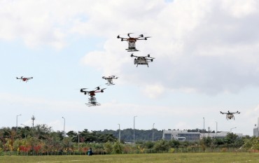 Drones to Save as Much as 90 pct of Manpower in Rice Cropping