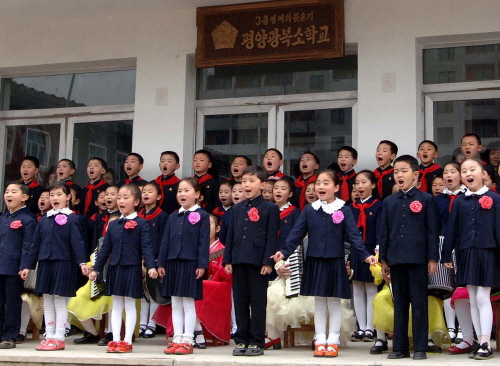 north korean school uniforms