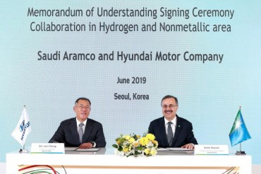 Hyundai Signs MOU with Saudi Aramco on Hydrogen Energy