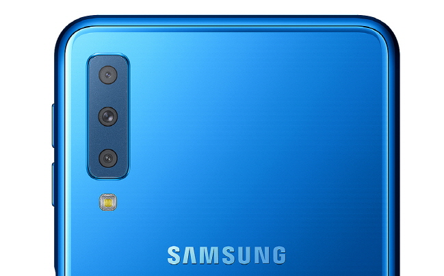 Samsung Electronics Co.'s  Galaxy A7 smartphone. (image: Samsung Electronics)