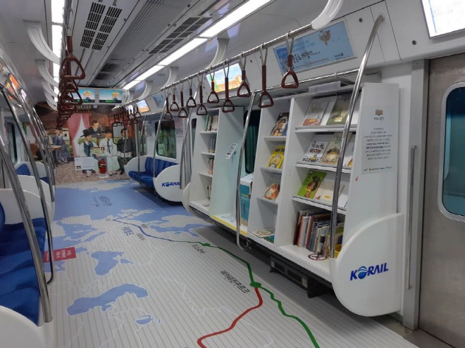 Korail Launches New Library Cars on ‘Reading Train’