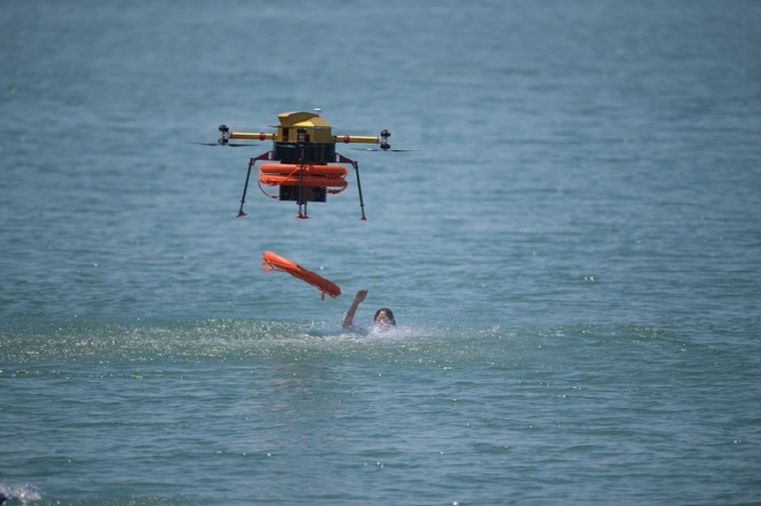 Smart Rescue Drones to Protect Survivors of Sea Accidents