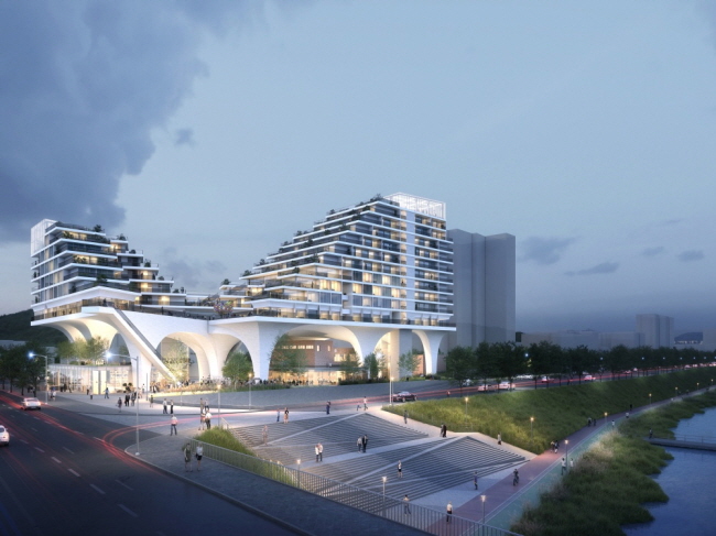 The public property owned by Jeungsan Rain Pump Station in front of Digital Media City Station will turn into a housing complex for young men and women. (image: Seoul Metropolitan Government)