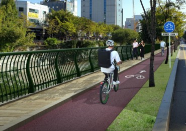 New Bicycle Path to Run Along Seoul’s Cheonggye Stream