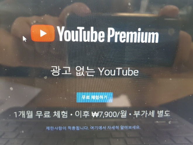 The ad-free YouTube Premium service's one-month free trial promotion. (Yonhap)