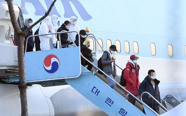 368 Korean Evacuees from Wuhan Sent to Two State-run Facilities