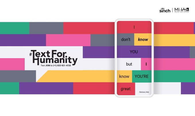 Timeout Called on Online Negativity as Mobile Users are Invited to #TextForHumanity