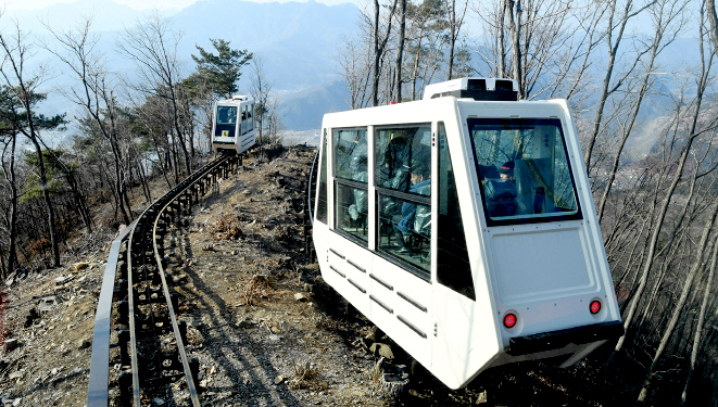 Longest Mountain Monorail in S. Korea Opens