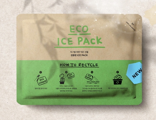 This photo, provided by online retailer SSG, shows eco-friendly ice packs that can be more easily recycled. 
