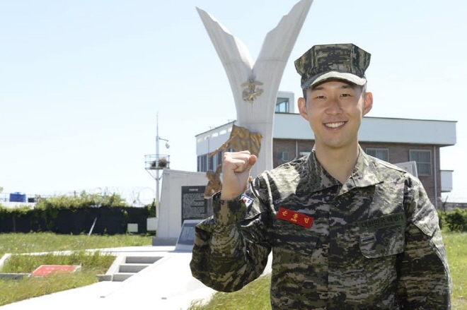 Tottenham’s Son Heung-min Wraps Up Three-week Military Training with Flying Colors