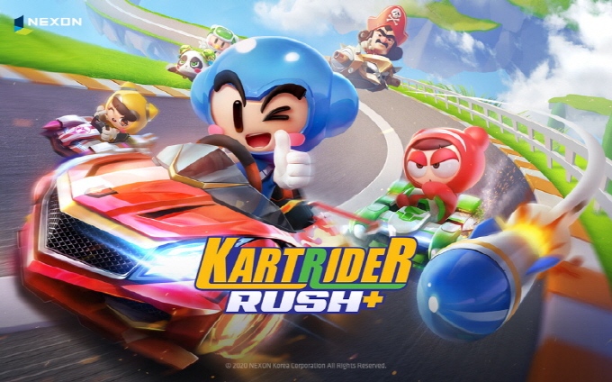 This undated photo, provided by South Korean game developer Nexon Co., shows its new mobile game KartRider Rush.