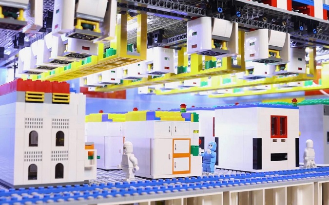 Samsung Unveils Chip Production Line Made of Lego Blocks