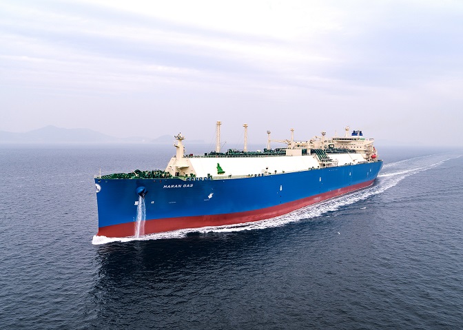 This undated photo, released by Daewoo Shipbuilding & Marine Engineering (DSME) shows a LNG carrier built by the shipbuilder. 
