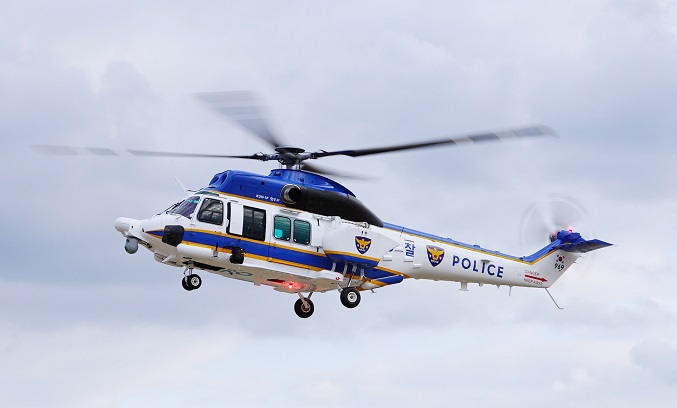 This photo taken on Feb. 6, 2020, and provided by Korea Aerospace Industries Co. shows a Surion (KUH-1) helicopter delivered to the police.
