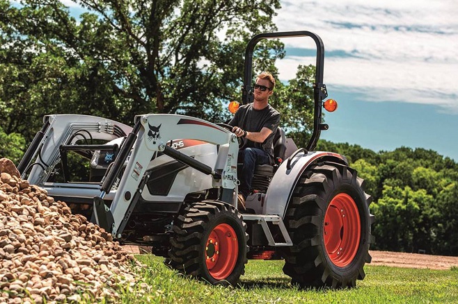 This photo provided by Doosan Bobcat shows the compact tractor CT4045 built by the company.