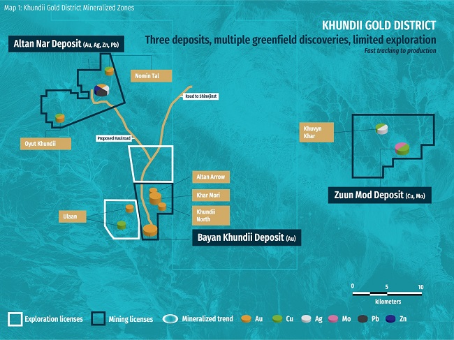 Erdene Commences 18,000 Metre Drill Program at the Khundii Gold District